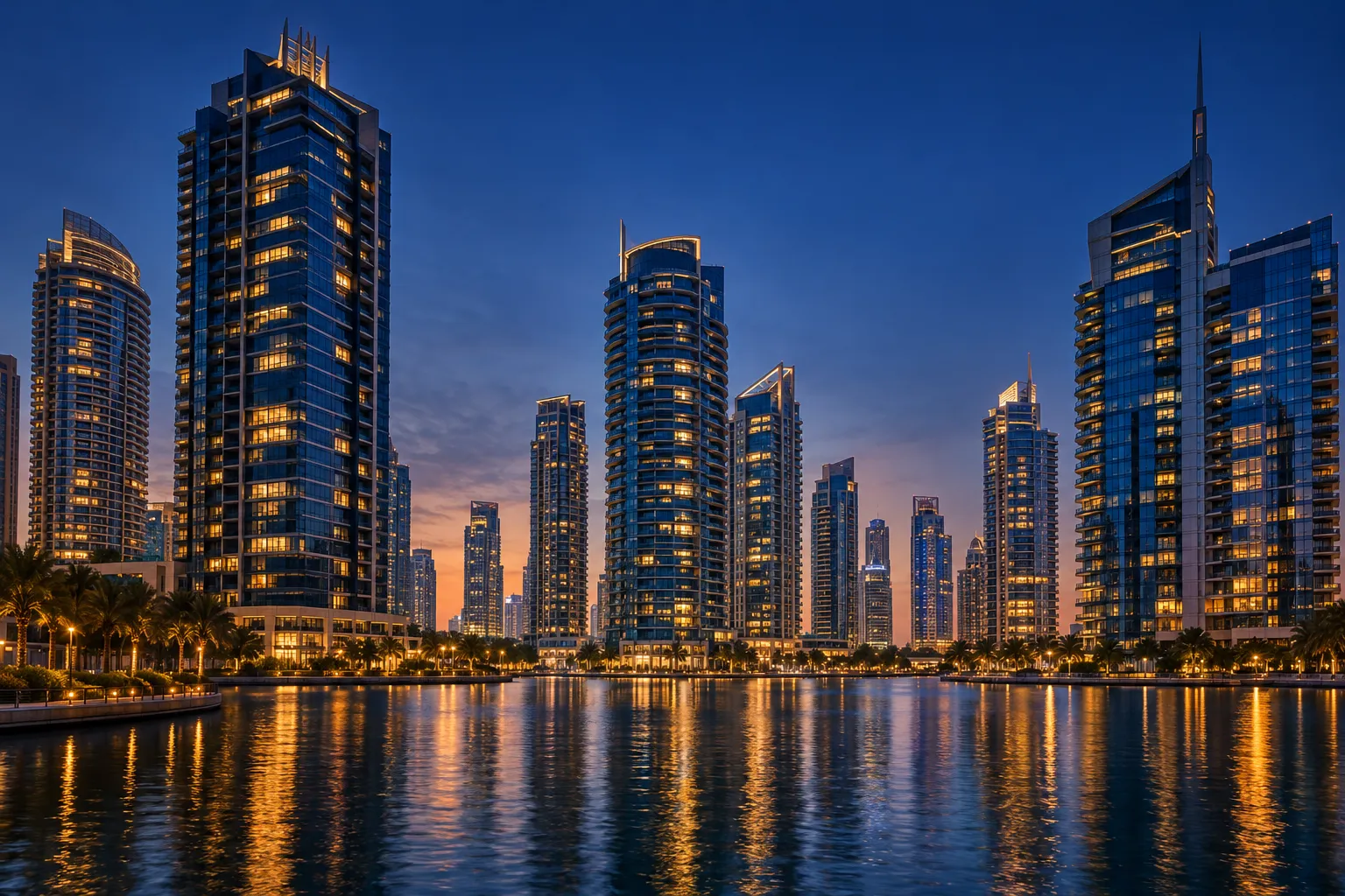 Dubai at dusk